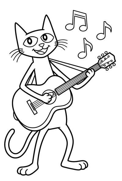 Pete el Gato Divertido con Guitarra