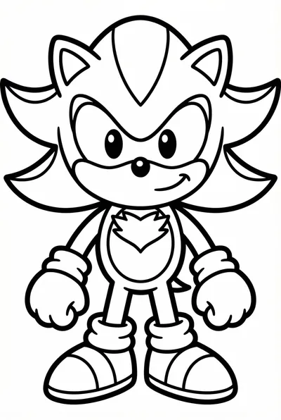 Cute Cartoon Shadow The Hedgehog