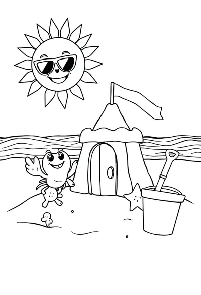 A Captivating, Full-page Coloring Book Illustration Of A Whi Coloring Page