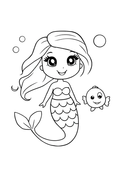 Linda sirena cartoon