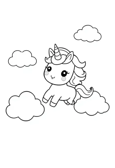 Floating Unicorn Fantasy