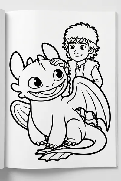 Hiccup Petting Happy Toothless