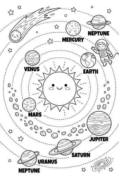 Whimsical Solar System Adventure