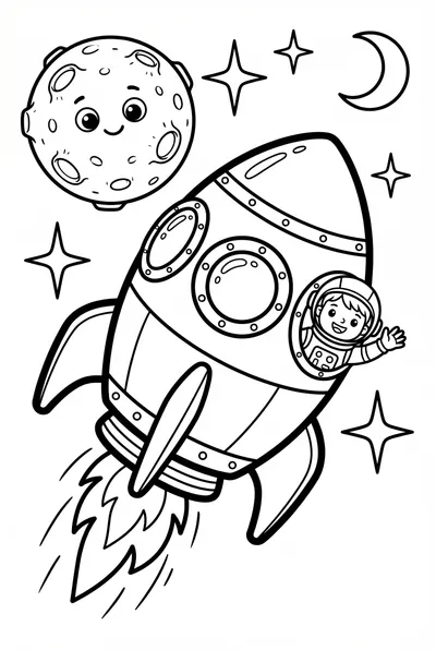 Aventura Espacial con Astronauta Sonriente