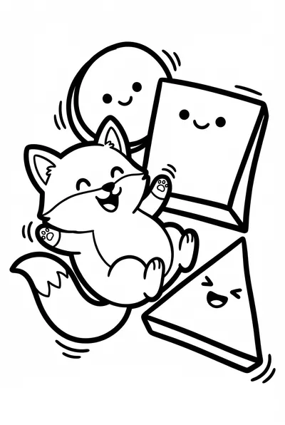 Zorro Alegre y Formas Geométricas Básicas