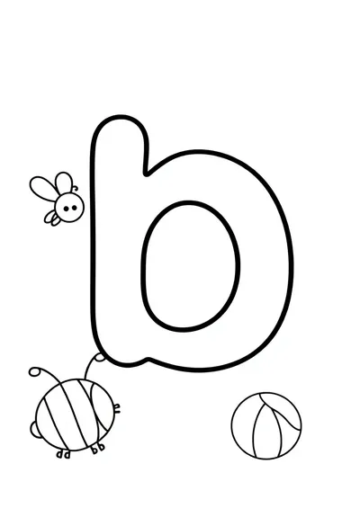 A Clean And Simple Coloring Page For Young Children, Featuri Coloring Page