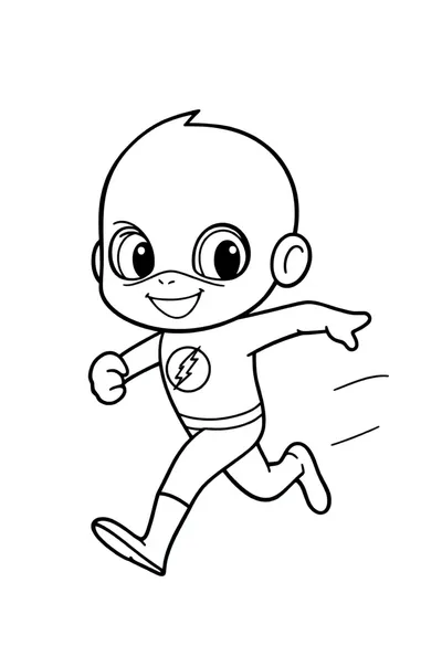 Página para colorear de arte lineal para niños