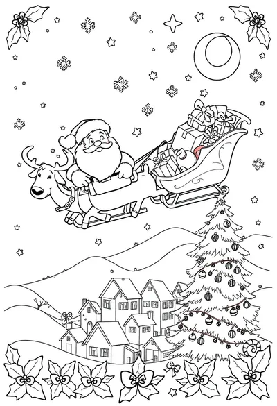 Dibujo de Líneas Negras sobre Fondo Blanco, Calidad Imprimible, Página para Colorear