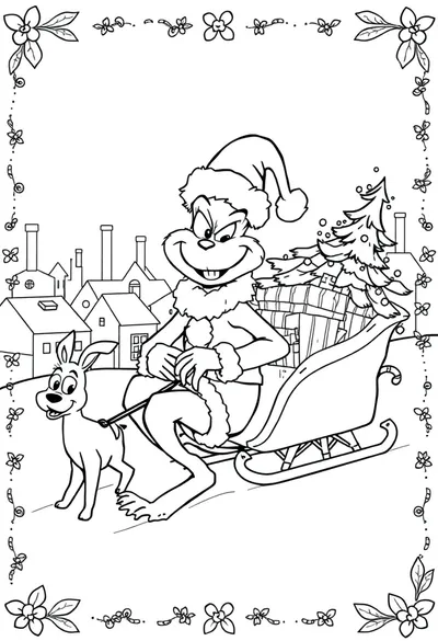 BLACK LINE ART On WHITE BACKGROUND, Printable Quality. A Fes Coloring Page